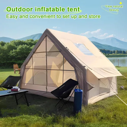 Vista 6 de Tiendas de campaña inflables para camping, tienda de campaña inflable grande, tienda de campaña para 1-6 personas, fácil instalación, tienda