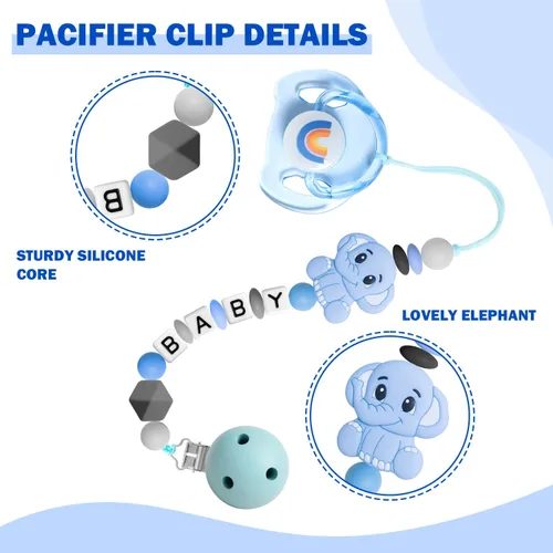 Vista 4 de SCOM Juego de accesorios para muñecas Reborn – Chupetes magnéticos transparentes arcoíris y biberones reutilizables extraíbles para muñeca bebé