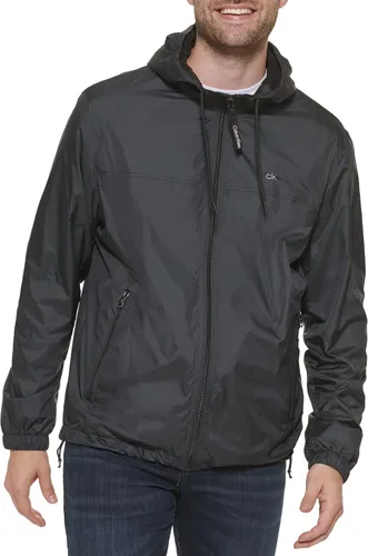 Vista 5 de Calvin Klein Abrigo de forro polar con capucha, chaqueta de plumón para hombre
