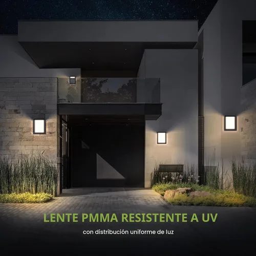 Vista 6 de ASD Lámpara LED de pared para exteriores de 8", aplique de casa para puerta delantera 3CCT, regulable, impermeable, certificada por ETL 12W