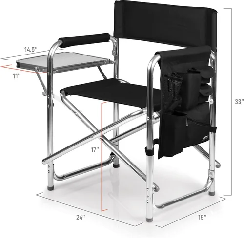Vista 3 de Picnic TIME NFL Unisex-Adult NFL Sports Chair with Side Table, Beach Chair, Camp Chair for Adults