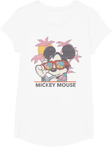 Vista 17 de Disney Mickey and Friends Mickey Mouse Tropical Retrato Camiseta S Negro