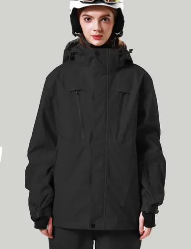 Vista 6 de PHIBEE Chaqueta de esquí transpirable impermeable para mujer