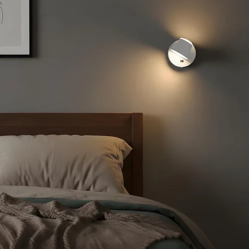 Vista 8 de URSOLA Aplique de pared que funciona con pilas con control remoto, lámpara de pared recargable con batería LED de 9000mAh, 3CCT y ajustable