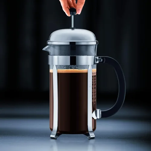 Vista 27 de Bodum Chambord - Cafetera de prensa francesa, Jarra de vidrio, Cromado