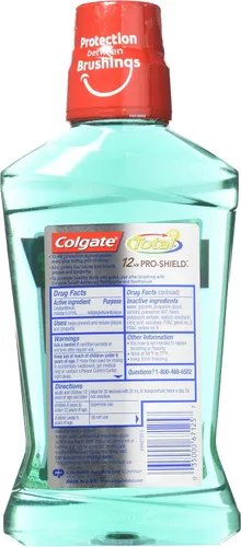 Vista 2 de Colgate Mw Spearmint Tota Size 500 M Colgate Total Advance Pro-Shield Enjuague bucal Menta 16.9 fl oz / 16.9 onzas líquidas