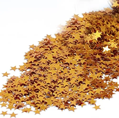 Vista 22 de Confetti Star 1/4" Negro - Paquete al por menor #8513 QS0