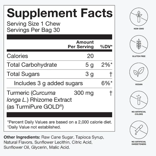 Vista 5 de HumanN SuperBeets Memory + Focus & Turmeric Chews