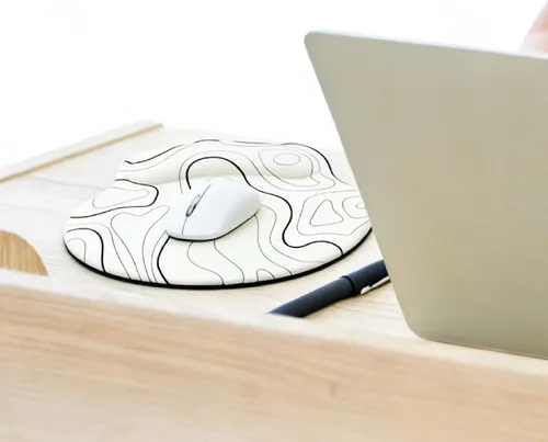 Vista 9 de Alfombrilla de mouse ergonómica con reposamuñecas, accesorios de escritorio de espuma viscoelástica para mujeres, alfombrilla de mouse