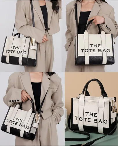 Vista 6 de La bolsa de mano para mujer, bolso de mano de piel sintética, hombro, bandolera o bolsa de mano para la escuela, oficina, viajes