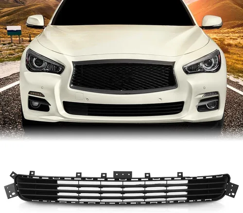 Vista 19 de PIT66 Rejilla de parachoques, parrilla oscura texturizada compatible con Chevy Malibu 2013 (submodelo: eco, LS, LT,LTZ) 22869137 GM1036149