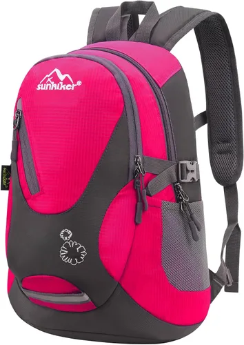 Vista 17 de sunhiker Pequeña mochila de senderismo para mujeres y hombres, 20L, ligera, mochila de viaje, mochila casual para ciclismo, acampar al aire libre