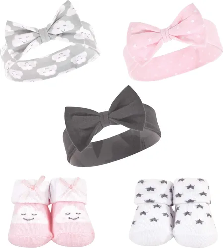 Vista 8 de Hudson Baby Conjunto de regalo de diadema y calcetines para niña