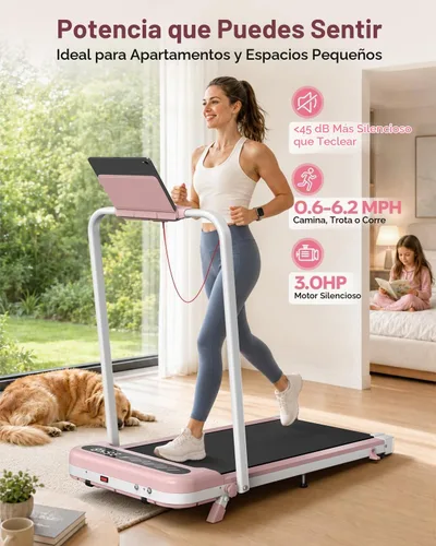 Vista 5 de Cardirun Almohadilla rosa con inclinación del 10% y barra de mango, cinta