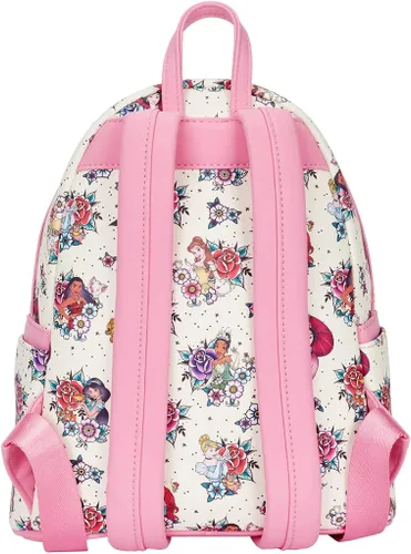 Vista 2 de Loungefly Disney Princess Tattoo AOP Mini Backpack