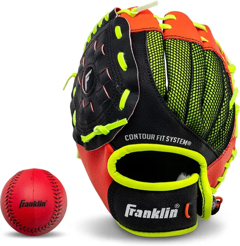 Vista 13 de Guantes Franklin Sports con agarre, para T-ball (9.0 pulgadas)