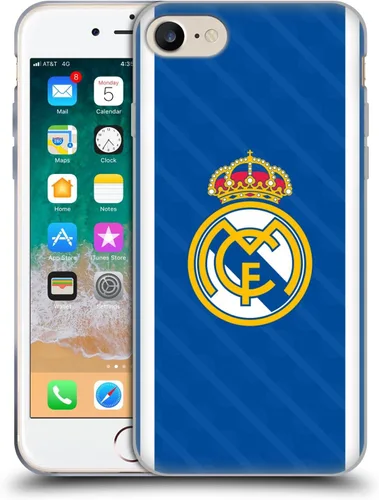 Vista 68 de Head Case Designs Funda de gel con licencia oficial del Real Madrid CF azul [protección de grado militar] compatible con Apple iPhone 7 Plus/iPhone