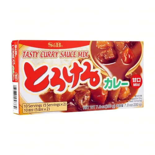 Vista 3 de S&B Mezcla de salsa de curry sabrosa suave, 7.0 onzas (paquete de 1)