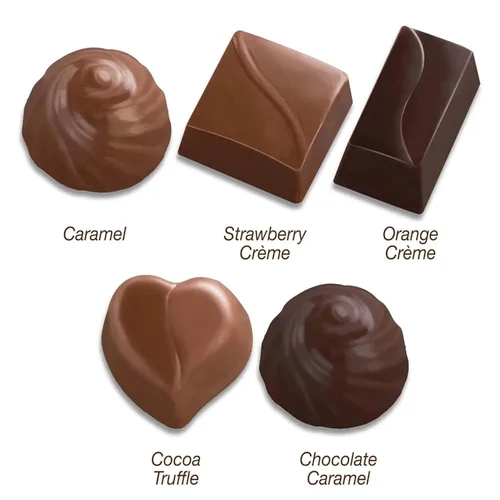 Vista 7 de Sweetzo - Caja de corazón de chocolate de San Valentín para niñas, trufas con sabor surtido en el interior, el estilo puede variar, paquete de 3