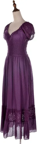 Vista 4 de Anna-Kaci Renaissance Campesant Maiden Boho Inspirado en Manga Casquillo Vestido de Encaje