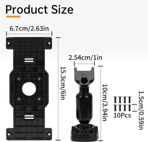 Vista 2 de Kit de panel de placa trasera para espejo retrovisor para espejo retrovisor de 5.5 a 12 pulgadas