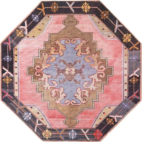 Vista 44 de Unique Loom Timeless Collection - Alfombra de área - Thomas (2' x 3' 1" ovalada, negro y blanco/gris)