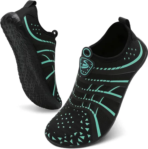 Vista 7 de Zapatos de agua Spesoul para mujer y hombre, transpirables, de secado rápido, suaves, estilo pies descalzos, para senderismo, natación, playa, surf
