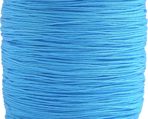 Vista 28 de KONMAY 1 rollo de cuerda de nailon de 150 yardas, trenzado de 0.016 in de nailon Shamballa Macramé/cordón de cuentas, cordón de nudo chino, cuerda