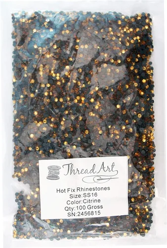 Vista 30 de Threadart Diamantes de imitación de fijación caliente a granel citrino - SS6 (0.079 in) - 72000 piedras - 500 unidades brutas a granel