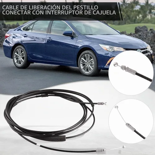 Vista 4 de Cable de cierre de maletero compatible con Toyota Camry 2012-2017, cable de liberación de pestillo que conecta con interruptor de maletero, cable