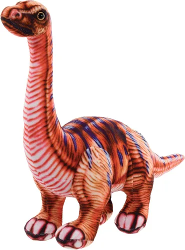 Vista 2 de iscream Dinosaur Buddies - Juguete de brontosaurio de peluche de 12 x 14 pulgadas con sonido rugiente