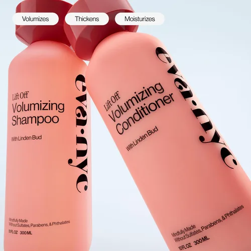 Vista 5 de Eva NYC - Acondicionador voluminizador para cabello fino fino, volumen instantáneo, fórmula ligera para mechones de aspecto más grueso, voluminiza e