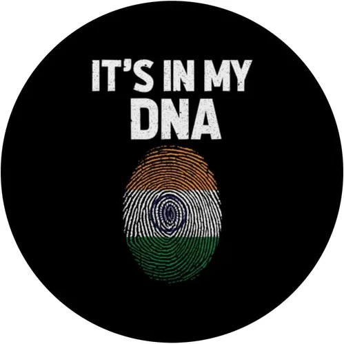 Vista 3 de It's In My DNA - Bandera india para hombres y mujeres, orgullo PopSockets estándar PopGrip