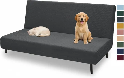 Vista 13 de XINEAGE - Funda elástica para futón y sofá cama, tamaño matrimonial, color Beige
