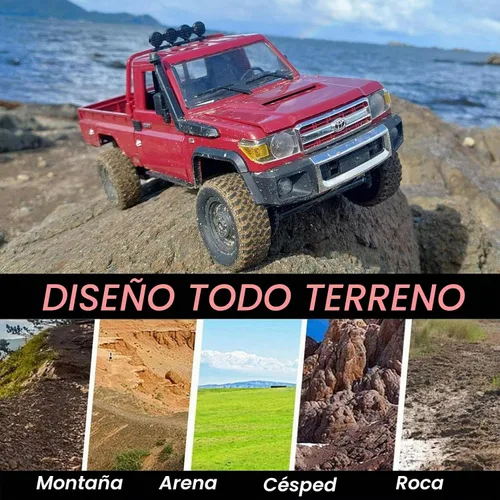 Vista 4 de WPLDEWAN MN82 RC Rock Crawler 4x4 Toyota Land Cruiser Remote Control Truck