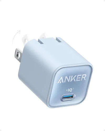 Vista 8 de Bloque de Carga USB C Anker Nano, Cargador Plegable de 30 W PIQ 3.0 de Carga Rápida para iPhone Serie 17/16, Galaxy, iPad, Compatible con MagSafe