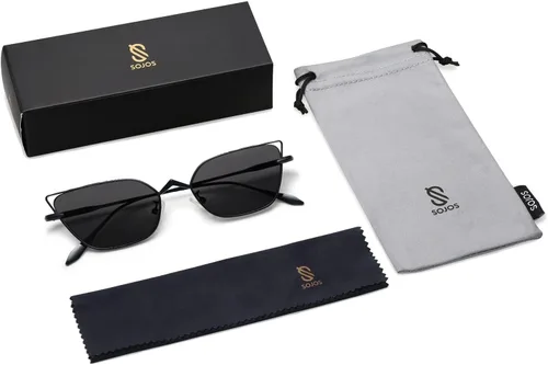 Vista 5 de SOJOS Small Cateye Sunglasses Fashion Narrow Fun Designer Sun Glasses SJ1127A
