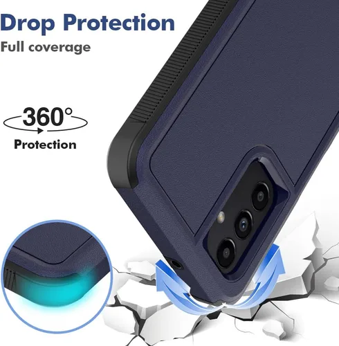 Vista 3 de Funda para Galaxy A13 4G (2022), funda para Galaxy A13 5G (2021), antideslizante, resistente a los golpes, protección resistente al polvo, a prueba