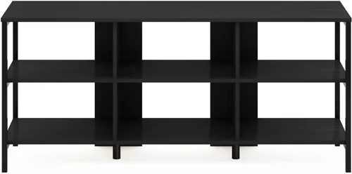 Vista 4 de Furinno Clásico Moderno Soporte de TV para Sala de Estar, Centro de Entretenimiento con Estantes Abiertos, para Televisores de hasta 60 Pulgadas