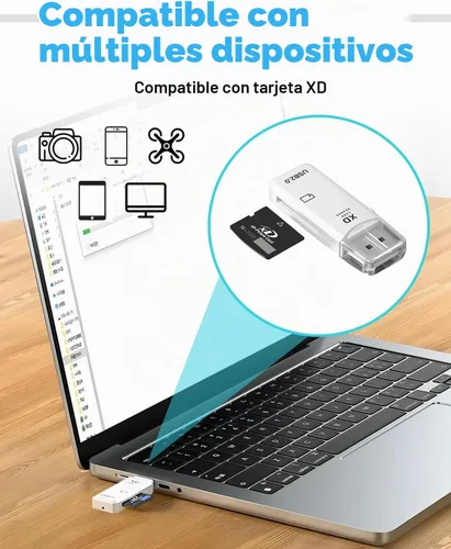 Vista 5 de USB2.0 128GB XD lector de tarjetas de memoria XD adaptador de tarjeta