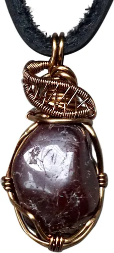 Vista 16 de Designs by Nature Gems Collar de cristal de piedra natal para hombre - Bronce antiguo