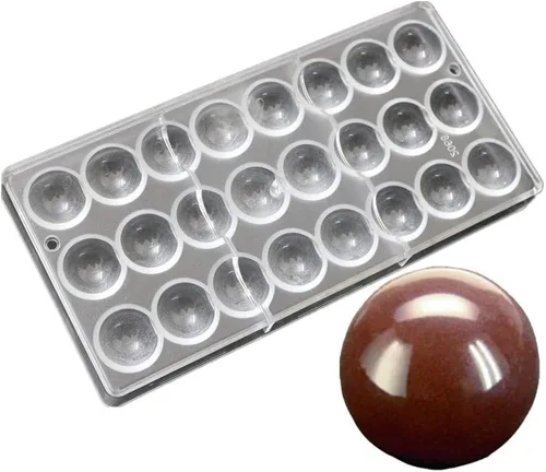 Vista 27 de LoBake Multi Designs - Palitos de media bola, cubo especial TAI JI Trigon, molde de policarbonato para chocolate, moldes para cubitos de hielo 0302