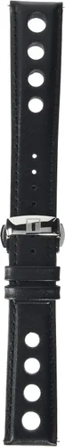 Vista 3 de Correa de reloj Tissot de piel negra, 20 (Modelo T852037163)