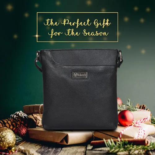 Vista 7 de VALENCHI Bolsos cruzados de cuero real para mujer, bolsos cruzados de tamaño mediano para mujer - Monederos cruzados de cuero para mujer