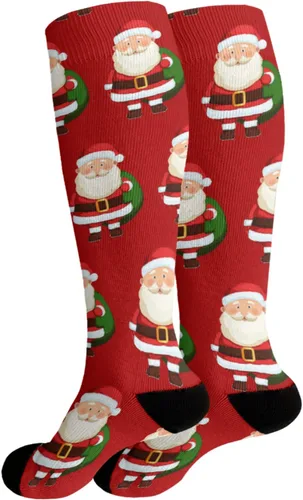 Vista 2 de devor Womens Cotton Socks Cotton for Women's Socks Trouser Sock Cute Santa Claus Socks