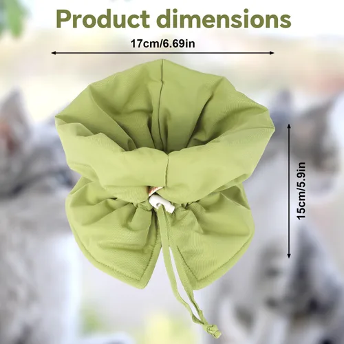 Vista 2 de BOXOB Soft & Light Adjustable Recovery Collar for Cats & Dogs (Green)