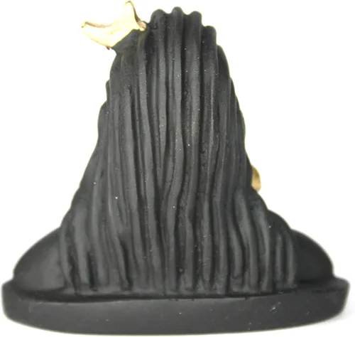 Vista 3 de Polyrasin India First Yogi Lord Adiyogi Shiva (Mahadev) Esculturas negras mate, estatua de ídolo, tablero de instrumentos del automóvil, decoración