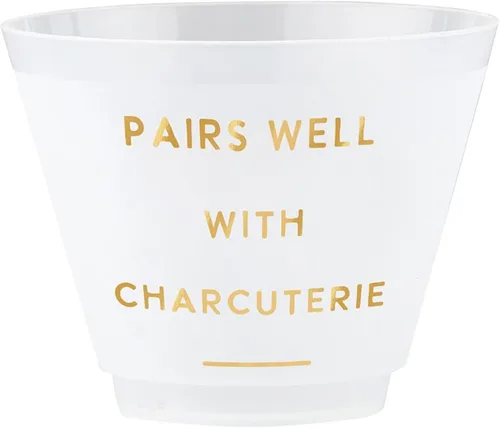 Vista 11 de Santa Barbara Design Studio Party Shot Glass - 10 vasos reutilizables de plástico sin BPA, 2 onzas, tequila de sal y lima