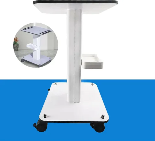 Vista 5 de Soporte para carrito de salón de belleza, carrito rodante, equipo de almacenamiento, soporte organizador de máquina para máquinas de belleza, carga