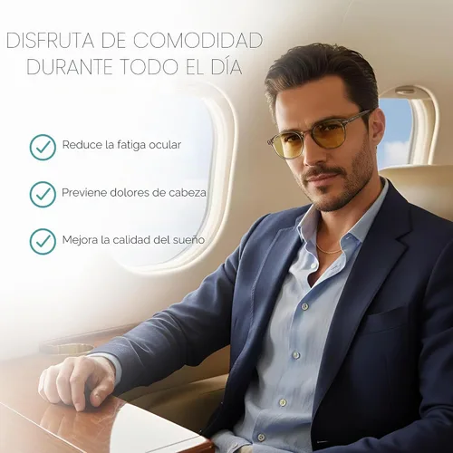 Vista 5 de Lentes de bloqueo de luz azul, lentes antifatiga ocular para juegos, lectura y computadora, gafas cómodas para mujeres y hombres
